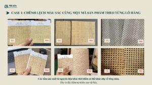 Grasscloth lệch màu có phải lỗi không?