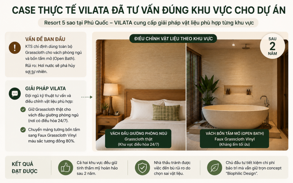 Grasscloth có chống ẩm không?