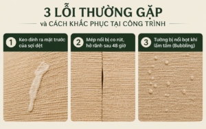 3 Lỗi thường gặp và cách khắc phục tại công trình