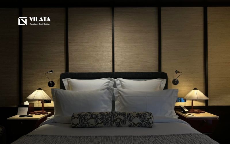 Grasscloth thật sở hữu độ thô ráp tự nhiên