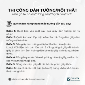 Quy trình 6 bước thi công dán tường