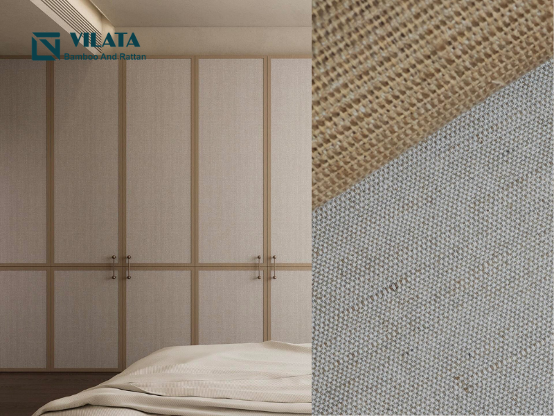 Linen ốp phẳng lên tường hoặc cánh tủ
