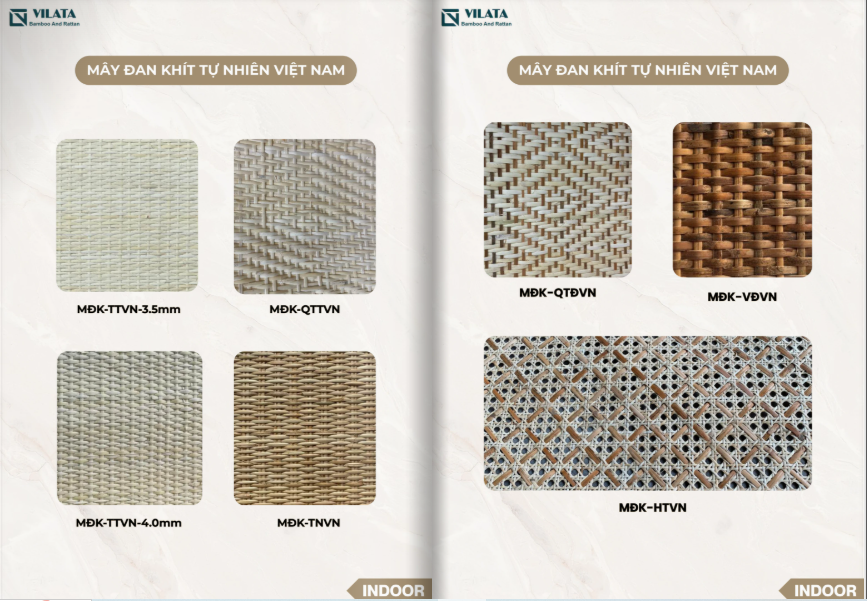 Catalog Mây mắt cáo tự nhiên tại Vilata
